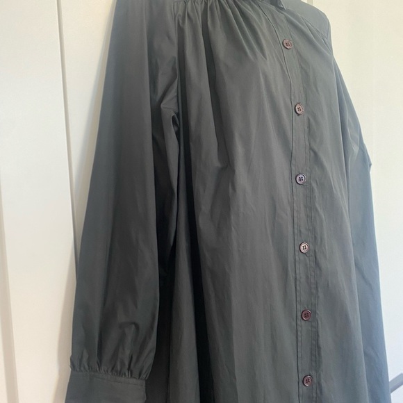 Vtg Ports International Long Maxi Button Dress Trench‎ Coat Rain Jacket Size XL - Picture 3 of 9